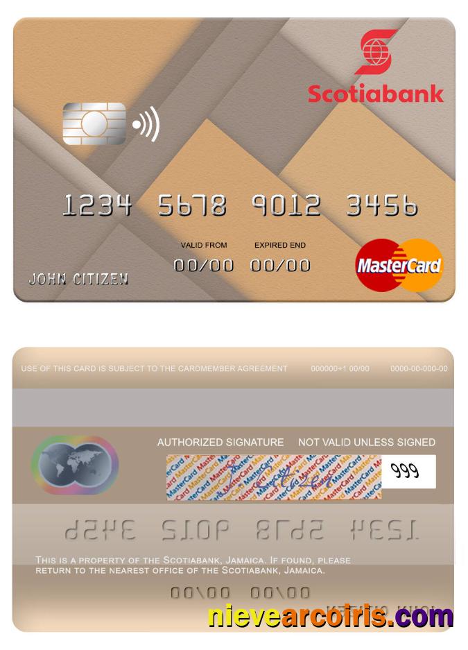 Jamaica Scotiabank mastercard